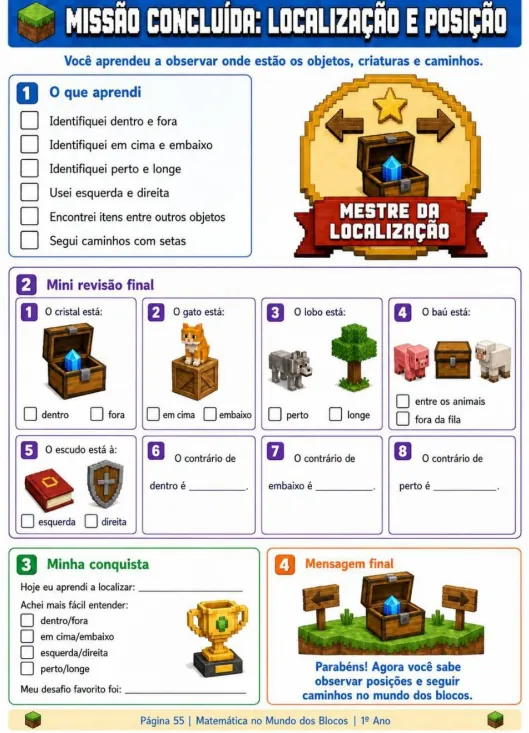 Página de atividade visual de matemática 2